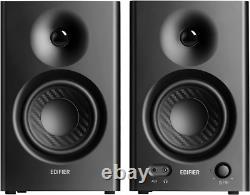 MR4 Powered Studio Monitor Speakers, 4 Active Near-Field Monitor Speaker Blac