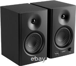 MR4 Powered Studio Monitor Speakers, 4 Active Near-Field Monitor Speaker Blac