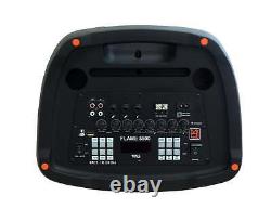 MR DJ FLAME5500LED 2 x 12 Bluetooth PA Party Speakers Liquid Crystal LED TWS FM