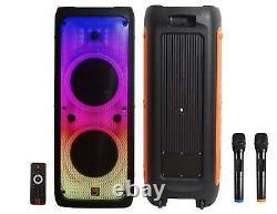 MR DJ FLAME5500LED DUAL 12 TWS Colorful Flame Lighting Rechargeable Bluetooth S