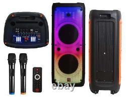 MR DJ FLAME5500LED DUAL 12 TWS Colorful Flame Lighting Rechargeable Bluetooth S