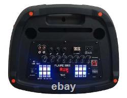 MR DJ FLAME5500LED DUAL 12 TWS Colorful Flame Lighting Rechargeable Bluetooth S
