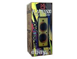 MR DJ FLAME5500LED DUAL 12 TWS Colorful Flame Lighting Rechargeable Bluetooth S