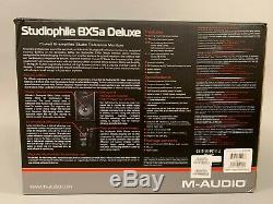M-AUDIO BX5a Powered Deluxe Studio Monitor Speakers Set Pair XLR TRS Studiophile