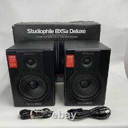 M-AUDIO STUDIOPHILE BX5a DELUXE Powered Monitor Speakers Pair (Black)