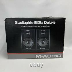 M-AUDIO STUDIOPHILE BX5a DELUXE Powered Monitor Speakers Pair (Black)