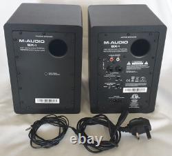 M-Audio BX4 Powered Speakers (Active & Passive Pair) With Cables and Instruction