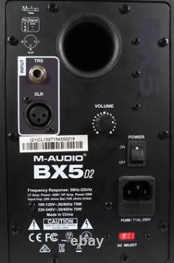 M-Audio BX5 D2 5 75W Powered Studio Monitor Speaker Pair