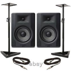 M-Audio BX5 D3 (Pair) With Stands & Cables
