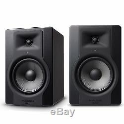 M-Audio BX8 D3 Active Powered Studio Monitors Pair Inc Cables and Isolation Pads