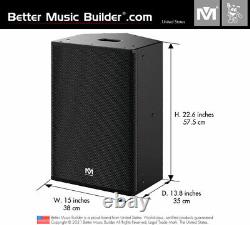 M Karaoke Better Music Builder DFS-12A Active/Powered Loudspeaker 800W (Pair)