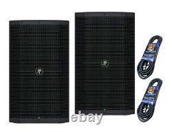 Mackie 2-THUMP215 15 1400W Powered Loudspeaker (Pair)+Free Dj Cables
