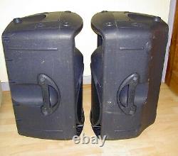 Mackie Pair Of Srm450 V2 Pa Active Speakers & Power Leads Good Working Condition