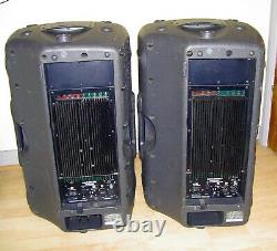 Mackie Pair Of Srm450 V2 Pa Active Speakers & Power Leads Good Working Condition