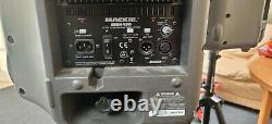 Mackie SRM450 Pair and Yamaha Pro Audio 400w EMX212S Powered Mixer + Poles