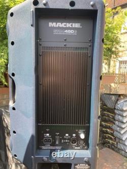 Mackie SRM450v2 12 Inch Powered Loudspeaker Black, Pair, With Stands And Cases