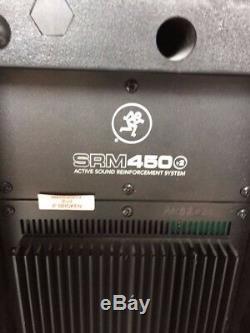 Mackie SRM450v2 Powered Speakers (Pair) Inc cases and stands