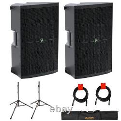 Mackie Thump215 1400W 15 Powered PA System (Pair) with Stand, Case, & Cables