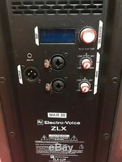(NE6) Pair Of Elecro-Voice ZLX-12P High Power Speakers With Covers
