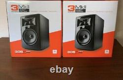 NEW Pair of JBL Powered 305P MKII Monitors With Boxes and Power Cables