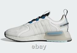 NIB ADIDAS NMD V3 SHOES Sneakers GX2086 NMD V3 White Blue Rush 6 7.5 V2 V1 R2 R1