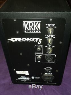 NICE! Barely Used KRK Rokit 5 G3 Powered Studio Monitors Black (Pair)
