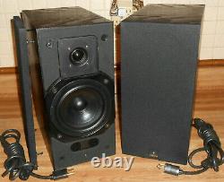 NICE MERIDIAN M30 PAIR Amplified Power Active SPEAKERS Withcord working! RARE