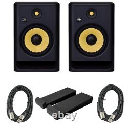 New KRK RP7G4 Rokit 7 Generation 4 Powered Studio Monitor Speaker (PAIR)- BLACK