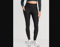 Old Navy 3-Pairs Bundle High Waisted Powersoft 7/8 Length Leggings Size (M)