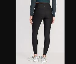 Old Navy 3-Pairs Bundle High Waisted Powersoft 7/8 Length Leggings Size (M)