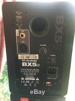 PAIR 2 M-Audio BX5 D2 5 Active Powered Studio Monitor Black (BX5D3XUK)