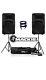 PAIR 2 Mackie SRM450 v3 1000W 12 Active Powered DJ Disco Speakers Leads & Stand