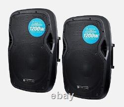 PAIR Evolution Audio RZ15A 15 Full Range Active Powered PA Speaker 1200w, 300RMS