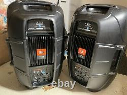 PAIR JBL EON 515XT 15 2-Way Active Powered DJ PA Speakers with Poles