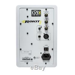 PAIR KRK Rokit RP5 G3 White 5 2-Way Active Powered Studio Monitor Speakers