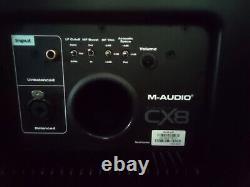 PAIR- M-Audio STUDIOPHILE CX8 Active Studio Monitor Powered Speakers inc Manual
