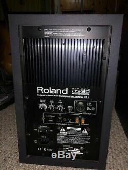 PAIR ROLAND DS-90A Two Powered 24-bit Digital Studio Monitors Bi-Amp