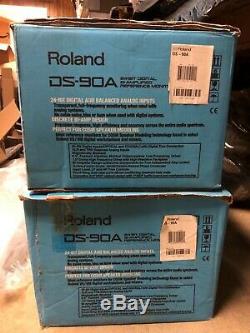 PAIR ROLAND DS-90A Two Powered 24-bit Digital Studio Monitors Bi-Amp