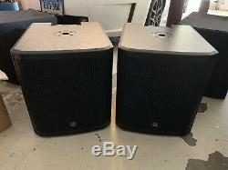 PAIR Turbosound Inspire iP12B 12 Powered Active Subwoofer Subs with Padded Covers