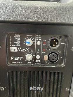 PAIR USED FBT ProMaxx 14a Active Powered Speakers VGC (No covers)