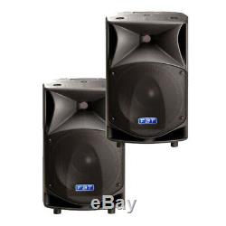 PAIR USED FBT ProMaxx 14a Active Powered Speakers with padded covers # 33275