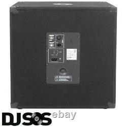 PAIR (X2) QTX QT15SA 15 Active Powered 600W DJ PA Subwoofer Sub Party Club Bass