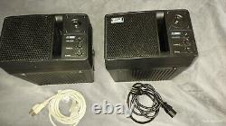 PAIR of (2) Anchor Audio AN-1000X Powered 2-Way Portable Speaker Monitor WORKING