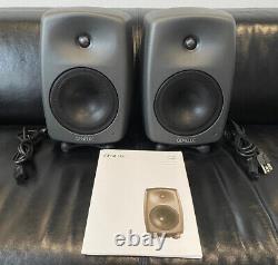 PAIR of Genelec 8040B 180-Watt Bi-Amplified 6.5 Woofer Powered Studio Monitor