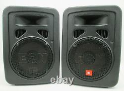 PAIR of JBL EON 10 G2 Powered PA Speaker Floor Monitor 125-Watt with Road Case