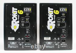 PAIR of KRK ROKIT 6 Powered Studio Monitors BLACK Active Speakers RP-6