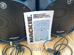 PAIR of MACKIE SRM450 v2 Active Powered SPEAKERS (one not working) Monitor DJ