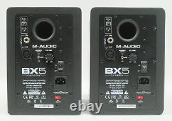 PAIR of M-Audio BX5 Carbon 5 inch Powered Studio Monitor Speakers #1767