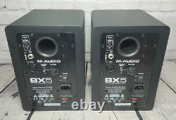 PAIR of M-Audio BX5 Carbon 5 inch Powered Studio Monitor Speakers #1769