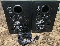 PAIR of M-Audio BX5a Active Studio Monitors Powered Speakers #383